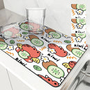 Axyaa Cartoon Dragon Kitchen Drying Mat - Anti-slip & Absorbent Drain Pad