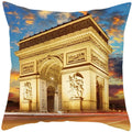 Axyaa French Landscape Pillowcase: Custom European-style Cushion Cover for Home Decor