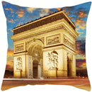 Axyaa French Landscape Pillowcase: Custom European-style Cushion Cover for Home Decor