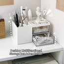 Axyaa Desktop Organizer Pen Holder Storage Box with Transparent Drawer