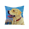 Axyaa Dog Print Linen Pillow Cover 45X45cm