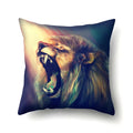 Lion Pattern Polyester Cushion Cover by Axyaa - Home decoration Pillow Cover