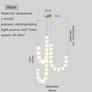 Axyaa Magic Bean Pearl Necklace Pendant Light - Buddha Bead Pendant Lights