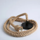 Axya Industrial Hemp Rope Pendant Lamp - Handwoven Restaurant Bar Cafe Decor
