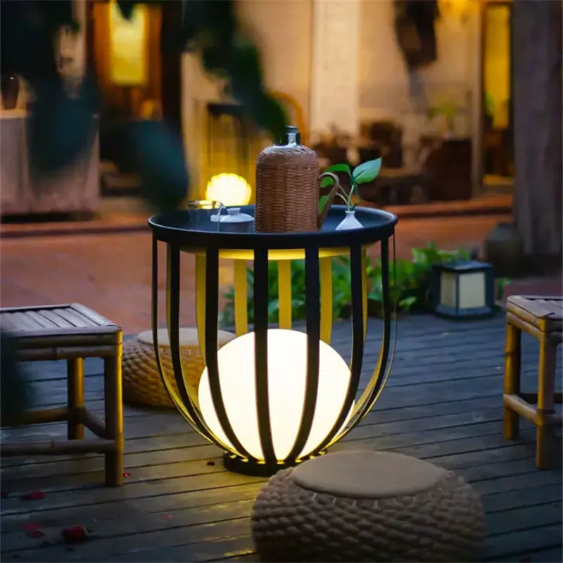 Axyaa Solar Garden Lamp: Stylish Nordic Flowerpot Light for Courtyard, Walkway, Yard - IP65 Waterproof