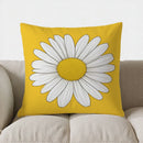 Axyaa Daisy Pattern Pillow Cover - Ideal for Sofa, Bedroom, Car