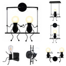 Axyaa Little Man Bedside Light: Modern LED Sconce for Children's Bedroom