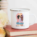 Axyaa Best Friend Cartoon Girls Custom Name Coffee Mug