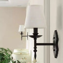 Axyaa Black Iron Wall Lamp for Retro Style Rooms