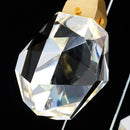 Axyaa LED Crystal Chandelier Staircase Pendant Lamp for Living Room - Modern Indoor Lighting Fixtures