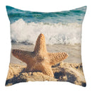 Natural Coastal Starfish Ocean Print Pillow Cover for Axyaa Home Décor