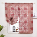 Axyaa European Style Short Roman Curtains for Living Room Home Decor 1PC
