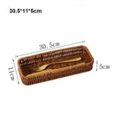 Axyaa Rattan Wicker Serving Baskets Set - 10 Styles for Bread, Fruit, Vegetables