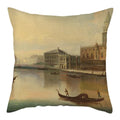 Axyaa Printed Landscape Cotton Linen Pillow Cover for Home Decor 45x45cm