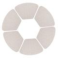 Axyaa Round PVC Placemats Set for Table - Heat Resistant Cafe Mats, Orange