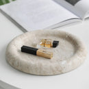 Axya Marble Tray: Elegant Dining & Storage Plate for Home Decoration