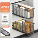Axyaa Sliding Drawer Organizer for Under Sink Storage and Kitchen Sideboard