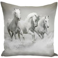 Animal Horse Printed Cushion Cover by Axyaa - Sofa Decor Pillowcase