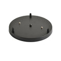 Axyaa 3-Head Black White Chandelier Ceiling Panel - Modern Minimalist Style