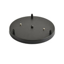 Axyaa 3-Head Black White Chandelier Ceiling Panel - Modern Minimalist Style