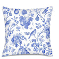 Axyaa Blue Floral & Bird Pattern Pillow Covers for Sofa Bedroom Car