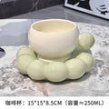 Axyaa Nordic Style Ceramic Coffee Cups & Saucers Set - Exquisite Tea Tableware