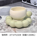 Axyaa Nordic Style Ceramic Coffee Cups & Saucers Set - Exquisite Tea Tableware