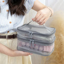 Axyaa Double-Layer Large-Capacity Cosmetic Travel Bag