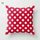 Axyaa Red Geometric Printed Cushion Cover for Fashionable Car Decoration