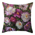 Axyaa Natural Flower Bird Linen Cushion Cover ��� Decorative Pillow Cases