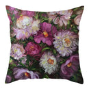 Axyaa Natural Flower Bird Linen Cushion Cover ��� Decorative Pillow Cases