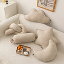 Axyaa Cloud Star Knot Sugar Moon Cushion: Soft Decor Pillow for Kids Room, Party, Sofa