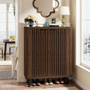 Axyaa 6-Tier Wooden Shoe Storage Cabinet with Adjustable Shelves