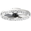 Axyaa Dimmable LED Ceiling Fan Chandelier for Bedroom Home Decor
