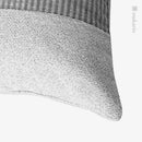 Axyaa Nordic Light Luxury Silver Grey Sofa Pillow with Woven Stitching