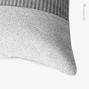 Axyaa Nordic Light Luxury Sofa Pillow, Silver Grey Woven Stitching for Home and Hospitality.
