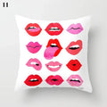 Axyaa Geometric Pillow Case: Modern Red Design for Home Decor