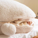 Axyaa 2-in-1 Panda Throw Pillow Blanket: Cozy Flannel & Lambswool for Sofa, Bed, Car