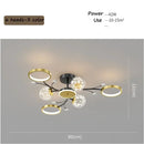 Axyaa Starry Sky Chandelier LED Ceiling Lamp for Modern Nordic Living Room