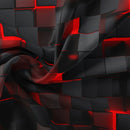 Axyaa Red Grid Duvet Cover Set - Soft 3D Bedding for Stylish Bedroom