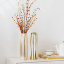 Axyaa Water Gold Luxury Ceramic Vase Home Decor