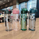 Axyaa Sports Water Bottle - 800ml, Leak-Proof Straw, BPA-Free, Scale, Outdoor Drinkware