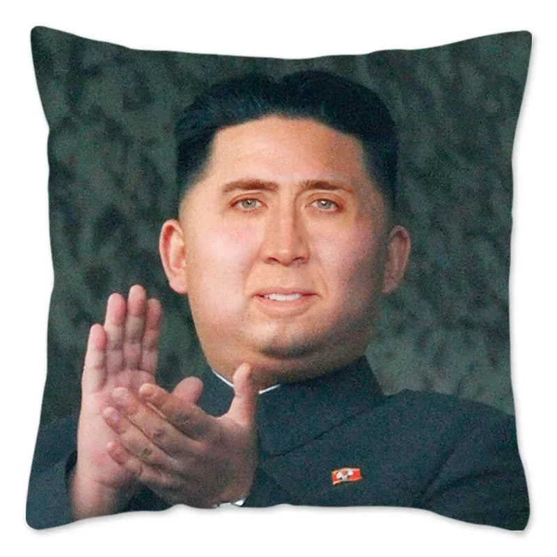 Nicolas Cage Sofa Pillow Cover by Axyaa - Home Decor Actor Cushion Case