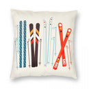 Axyaa Ski Resort Pattern Pillowcase - Home & Car Decor Square Cover
