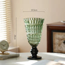 Axyaa Glass Vase: Artistic Flower Vessel for Hydroponic & Dried Flowers