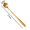Axyaa Stainless Steel Long Handle Mini Spoon for Dessert Coffee Ice Cream