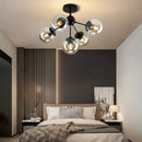 Axyaa Magic Bean Chandelier: Modern Glass Bubble Ball Lighting for Home Décor