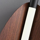 Axyaa Retro Iron Pendant Lamp with Leaf Wood Grain Design