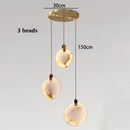 Axyaa Copper Marble Chandelier: Modern Luxury for Living Room, Bedroom, Restaurant, Villas & Homestay