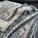 Axyaa High-End Wool Blend Sofa Blanket, Multi-Functional Aircraft Blanket